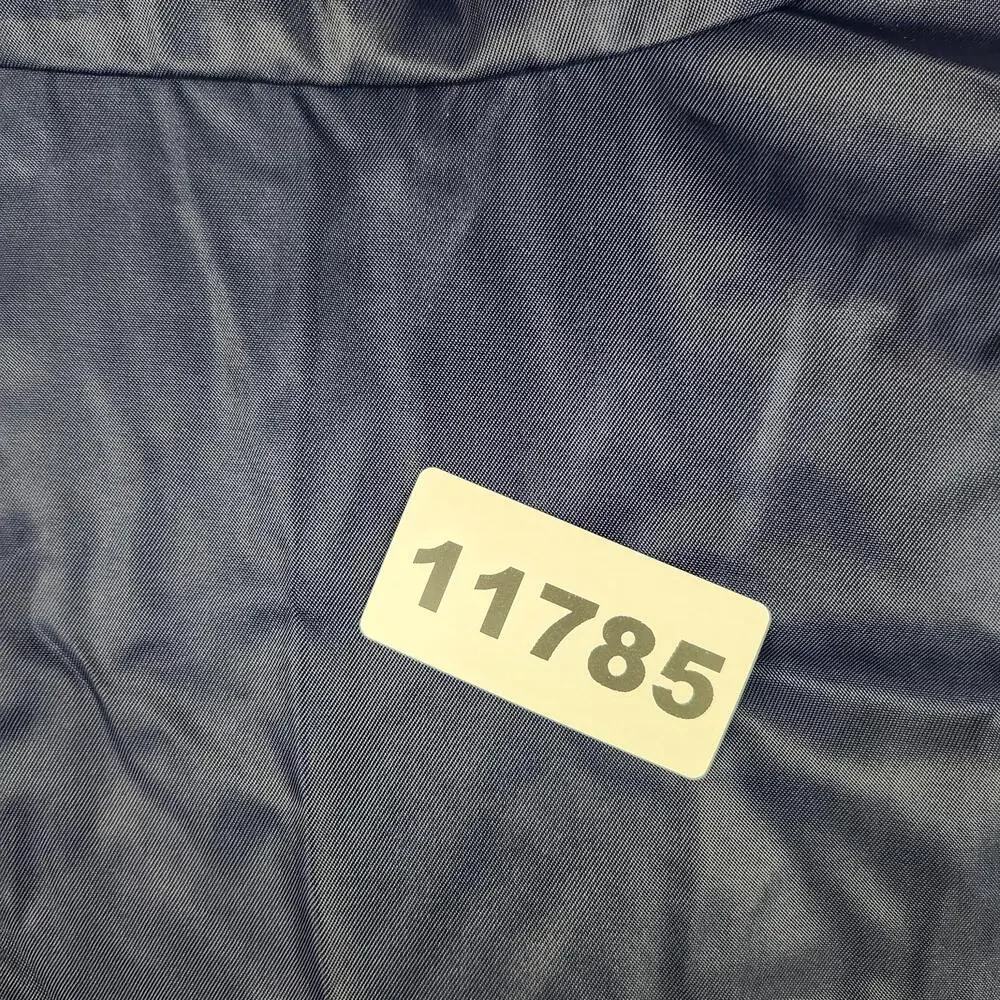Adidas Jacket Mens Large Blue Yellow Windbreaker Track Nylon 3 Stripes Full Zip